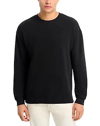 Frame Cotton Waffle Textured Long Sleeve Tee