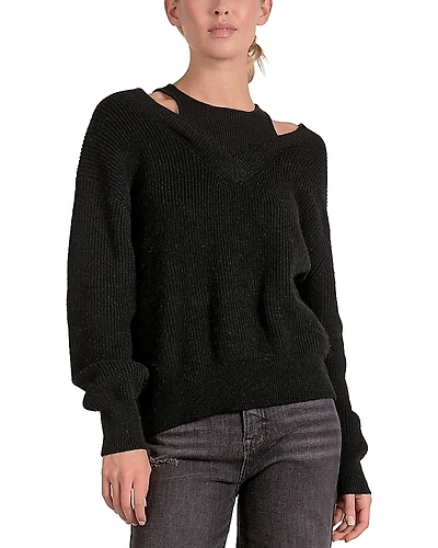 Elan Deep V Neck Sweater