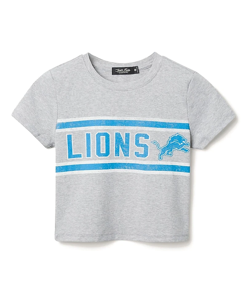 Junk Food Clothing Women's Nfl Detroit Lions Sideline Baby Tee