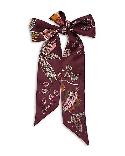 Echo Falling Leaves Silk Ribbon Scarf