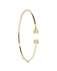 Dinh Van 18K Yellow Gold Le Cube Diamant Diamond Wire Cuff Bracelet
