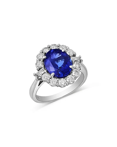 Bloomingdale's Fine Collection Limited Edition Tanzanite & Diamond Halo Ring