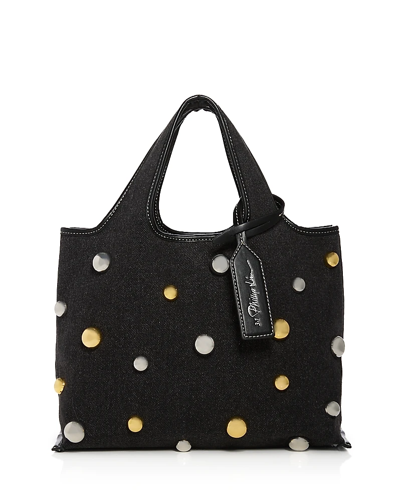 3.1 Phillip Lim Mini Studded Denim Tote Bag