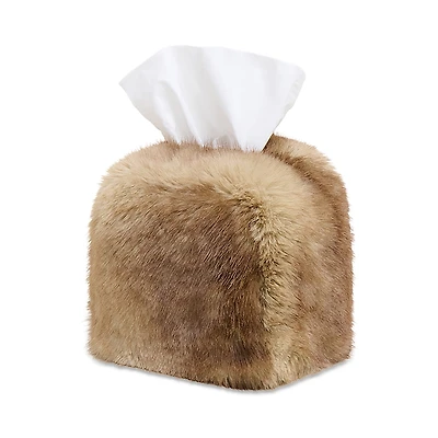 Apparis Davey Faux Mink Tissue Box Cover