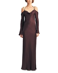 Shona Joy La Lune Off-the-Shoulder Tie Maxi Dress