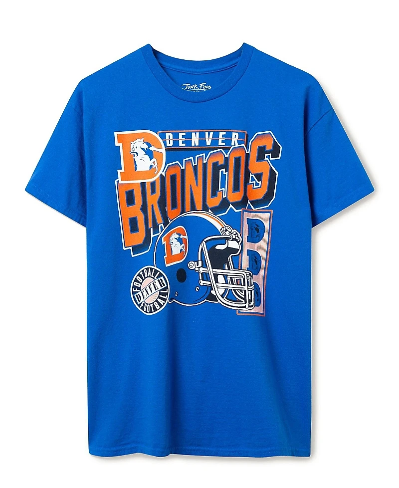 Junk Food Clothing Unisex Nfl Denver Broncos Checkdown Flea Market Tee
