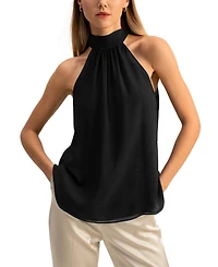 Lilysilk Silk Georgette Halter Neck Top