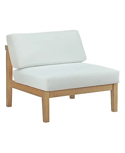 Modway Bayport Outdoor Patio Teak Armless Chair
