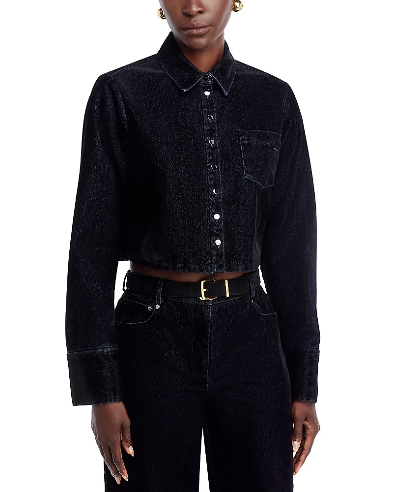 Toccin Jetta Cropped Denim Shirt