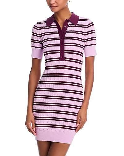 Good American Cable Knit Mini Dress