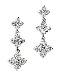 Bloomingdale's Fine Collection Diamond Triple Cluster Drop Earrings