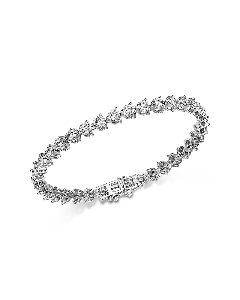 Bloomingdale's Fine Collection Diamond Bezel Tennis Bracelet