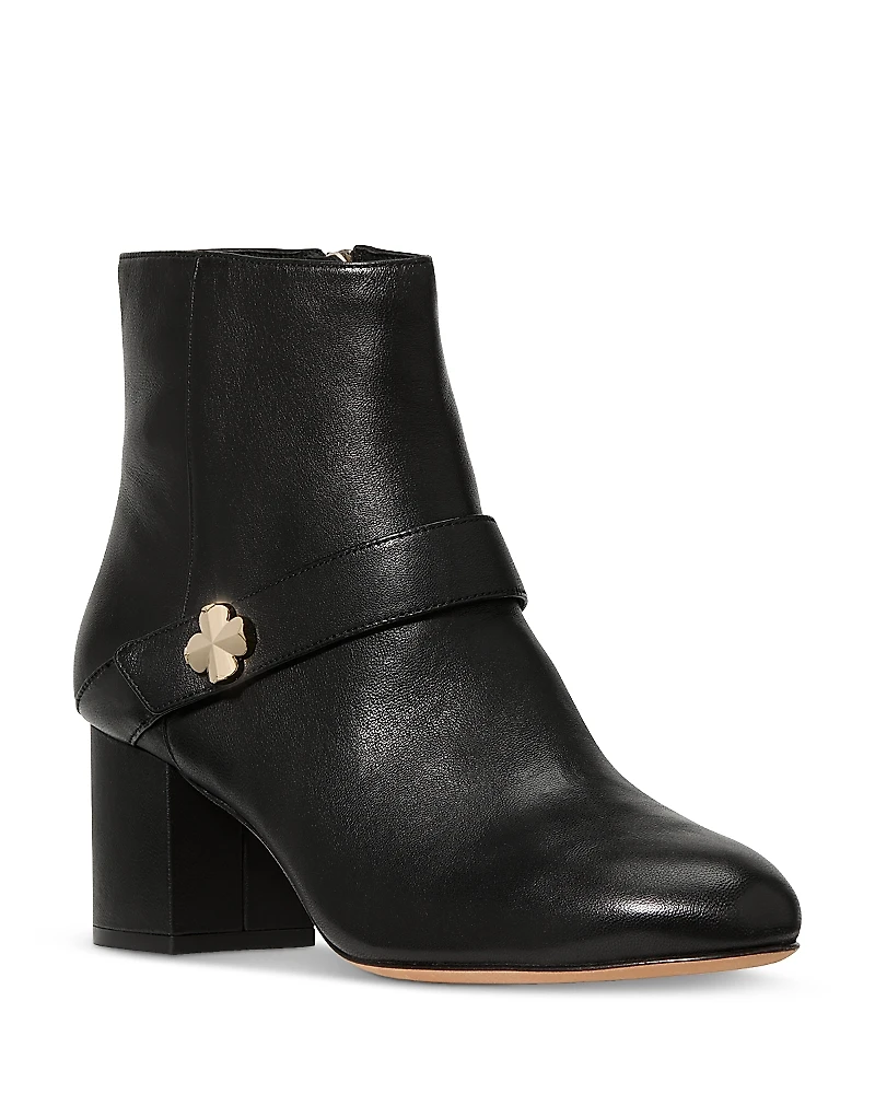 kate Spade new york Women's Flower Leather Ankle Booties