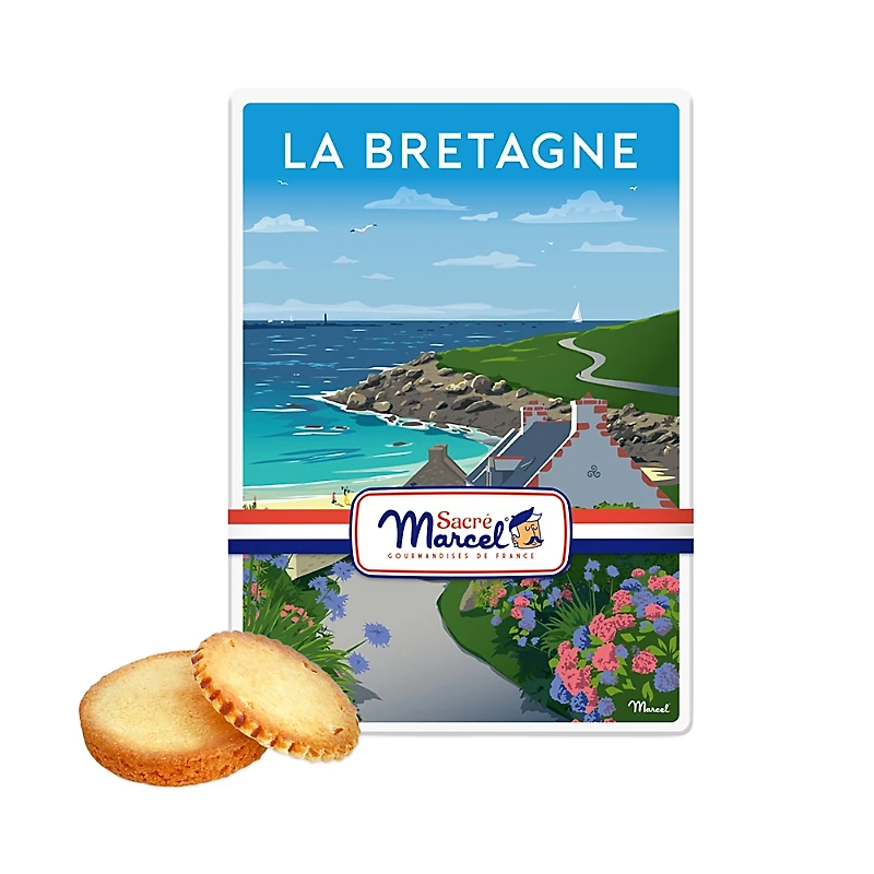 Maxim's De Paris Brittany Coast Breton Butter Galettes & Shortbreads Tin