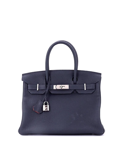 Pre-Owned HERMES Birkin 30 Handbag Verso Togo with Palladium Hardware