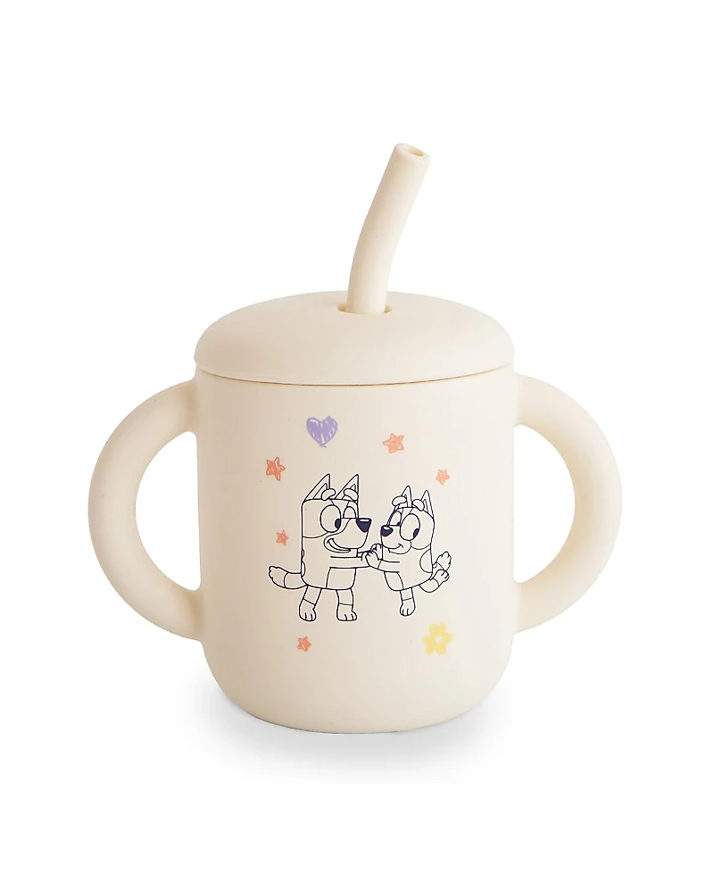 Mushie Unisex Silicone Training Cup + Straw - Baby