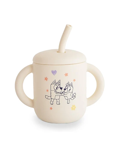 Mushie Unisex Silicone Training Cup + Straw - Baby