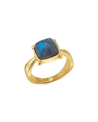 Capucine De Wulf Blue Labradorite Mystic Eye Gem Ring
