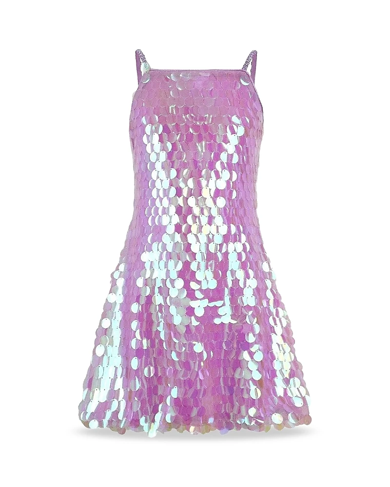 Lola + The Boys Girls' Magic Paillette Dress - Little Kid