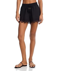 Ramy Brook Diane Lace Trim Shorts