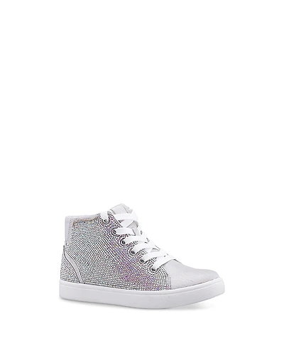 Nina Girls' Kula High Top Zip Lace Up Sneakers - Little Kid, Big Kid