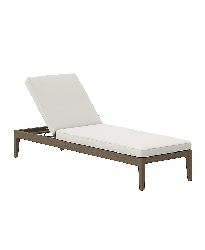 Modway Northlake Outdoor Patio Teak Chaise Lounge