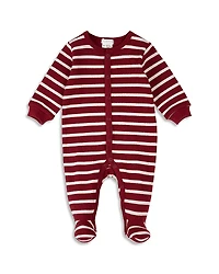 Firsts by petit lem Unisex Striped Knitted Thermal Footie - Baby