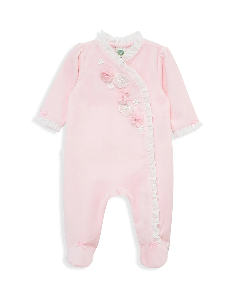 Little Me Girls' Flowers Footie - Baby