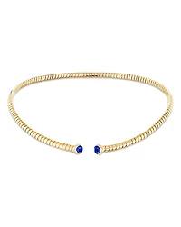 Marina B Sapphire & Diamond Flexible Tubogas Collar Necklace