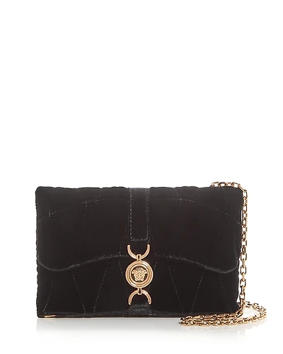 Versace Kleio Velvet Crossbody Bag
