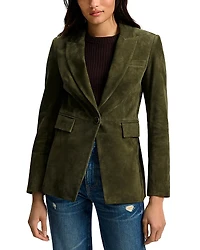 Veronica Beard Duane Leather Dickey Jacket