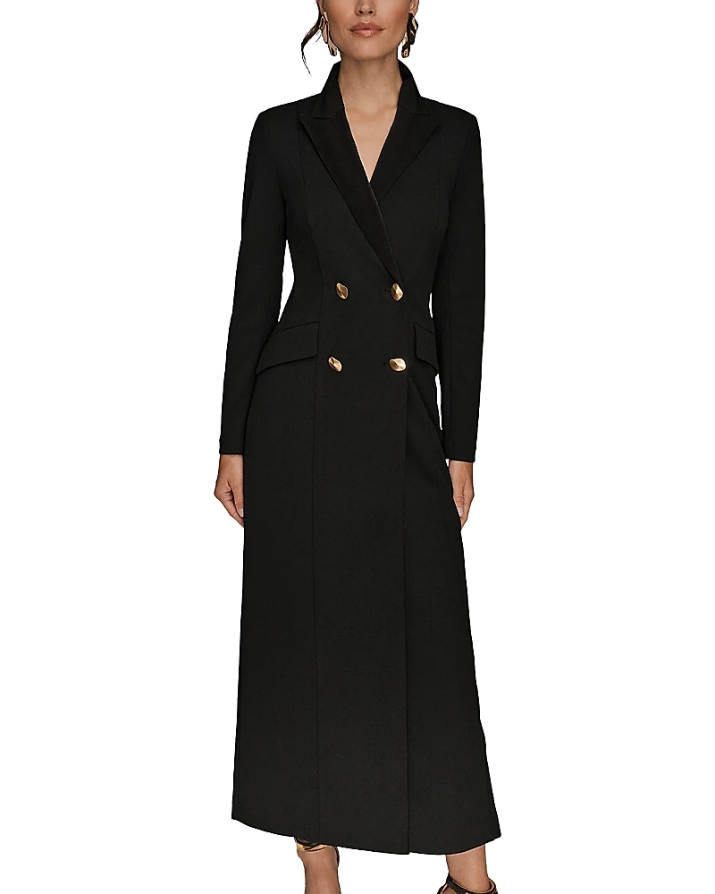 Donna Karan Crepe Coat Dress