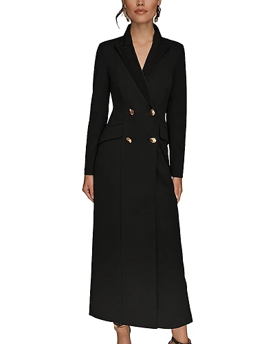 Donna Karan Crepe Coat Dress