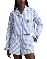 Polo Ralph Lauren Cropped Shirt & Boxer Pajama Set - Exclusive