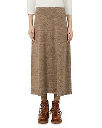 Weekend Max Mara 2 Barnaba Wool Knit Midi Skirt