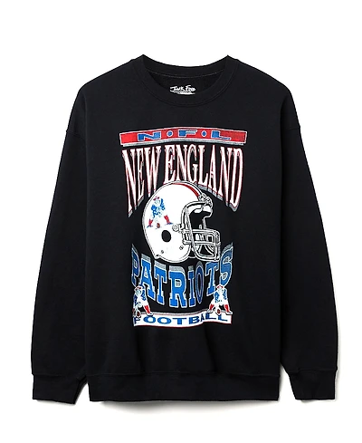 Junk Food Clothing Unisex Nfl New England Patriots Helmet Flea Market Crew Fleece