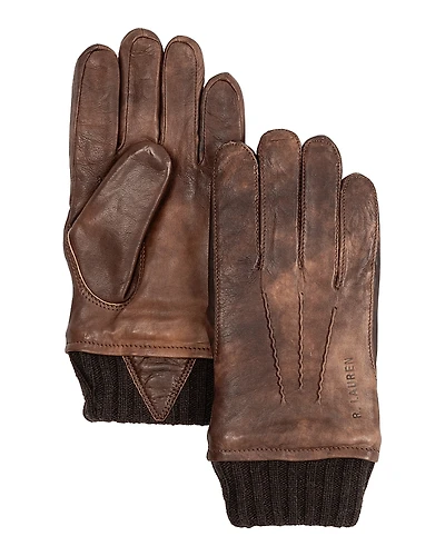 Polo Ralph Lauren Burnished Leather Flight Gloves