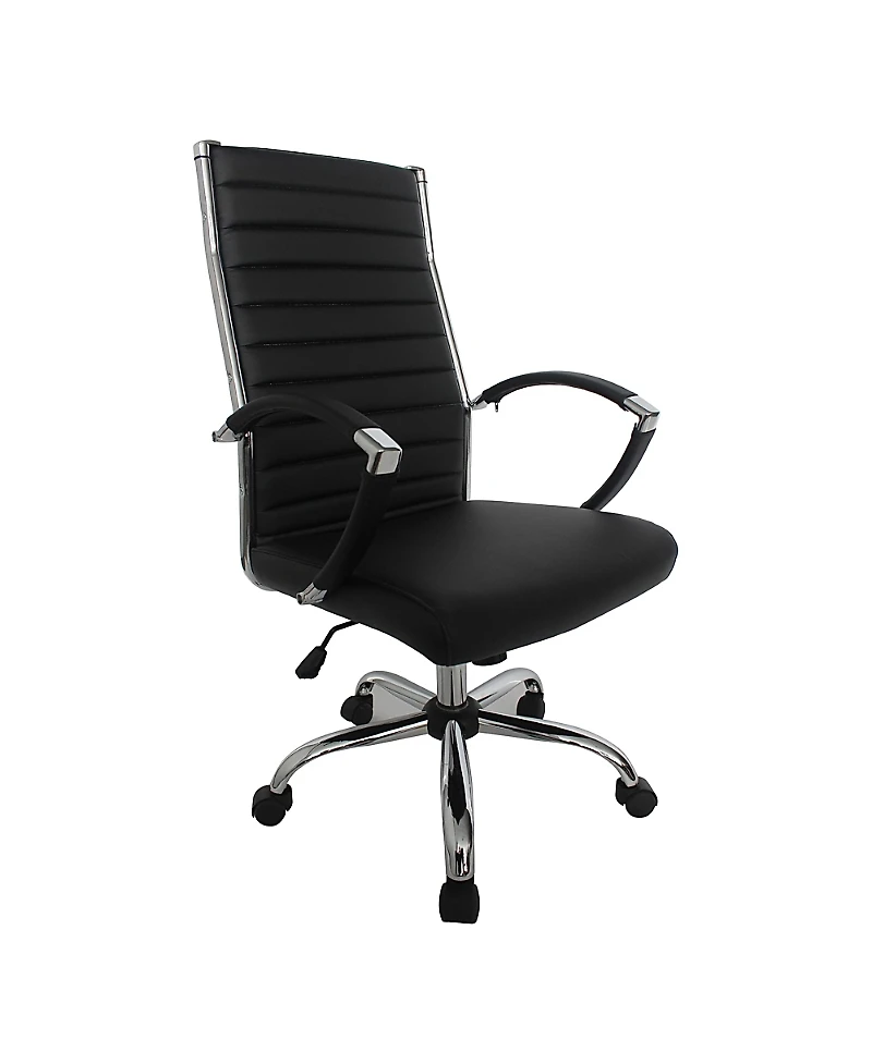 Furniture of America Tioga -inch Faux Leather Height Adjustable Swivel Office Chair
