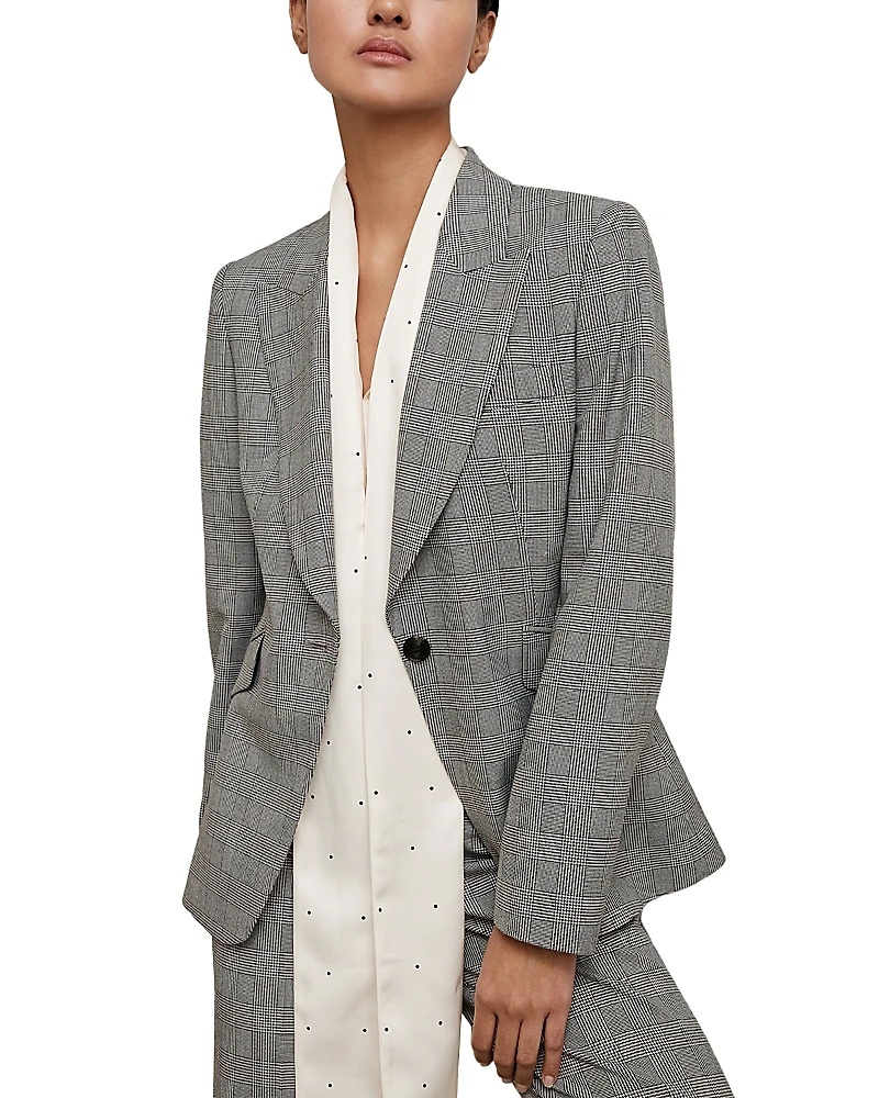 Reiss Petite Brooklyn Check Blazer