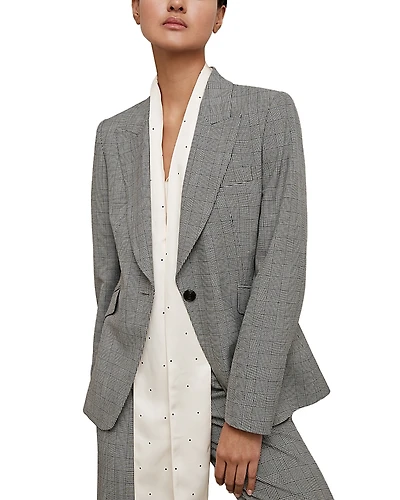 Reiss Petite Brooklyn Check Blazer