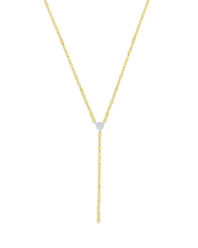 Meira T 14k White & Yellow Gold Diamond Disc Lariat Necklace, 16-18