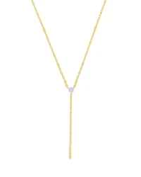 Meira T 14k White & Yellow Gold Diamond Disc Lariat Necklace, 16-18