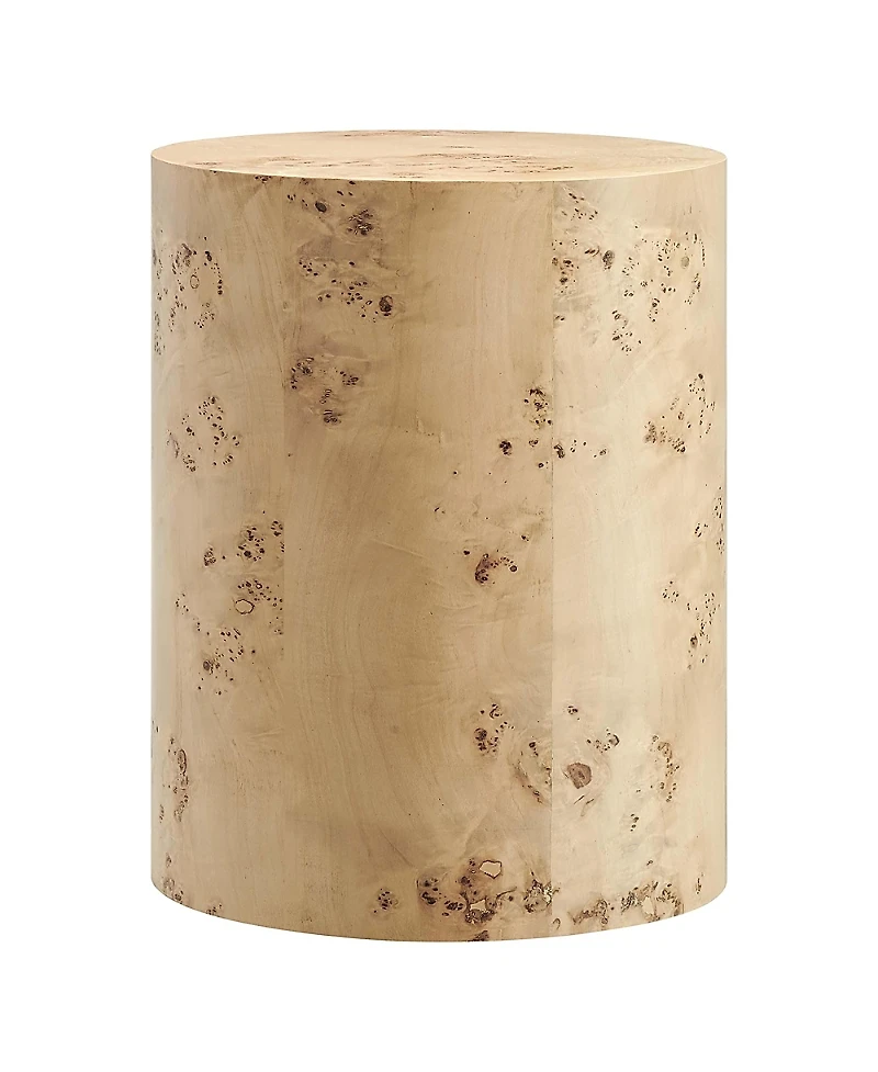 Modway Cosmos 16 Round Burl Wood Side Table