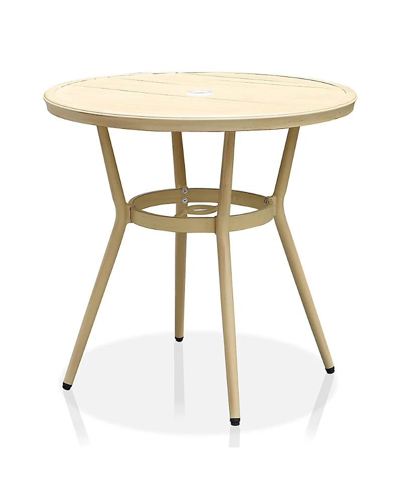 Furniture of America Meri Aluminum Patio Round Dining Table
