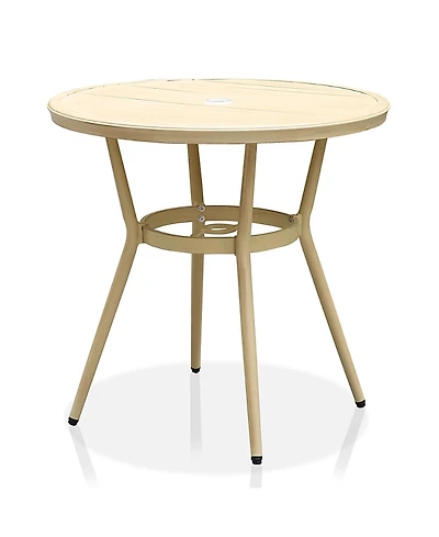 Furniture of America Meri Aluminum Patio Round Dining Table