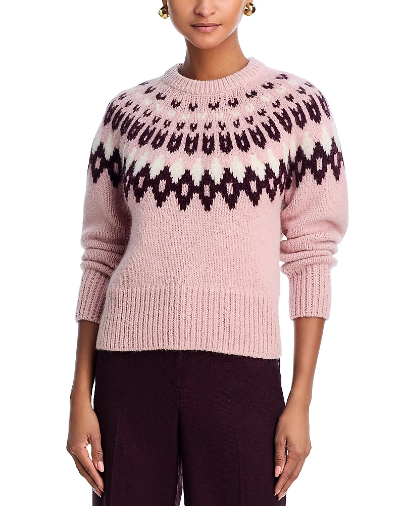 Veronica Beard Anne Fair Isle Crewneck Sweater