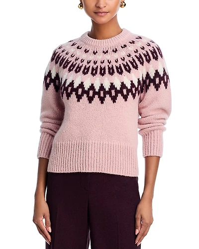 Veronica Beard Anne Fair Isle Crewneck Sweater