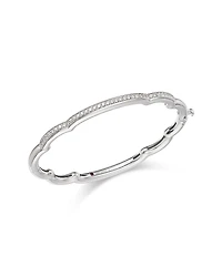 Roberto Coin 18K White Gold Cialoma Diamond Cloud Bangle Bracelet