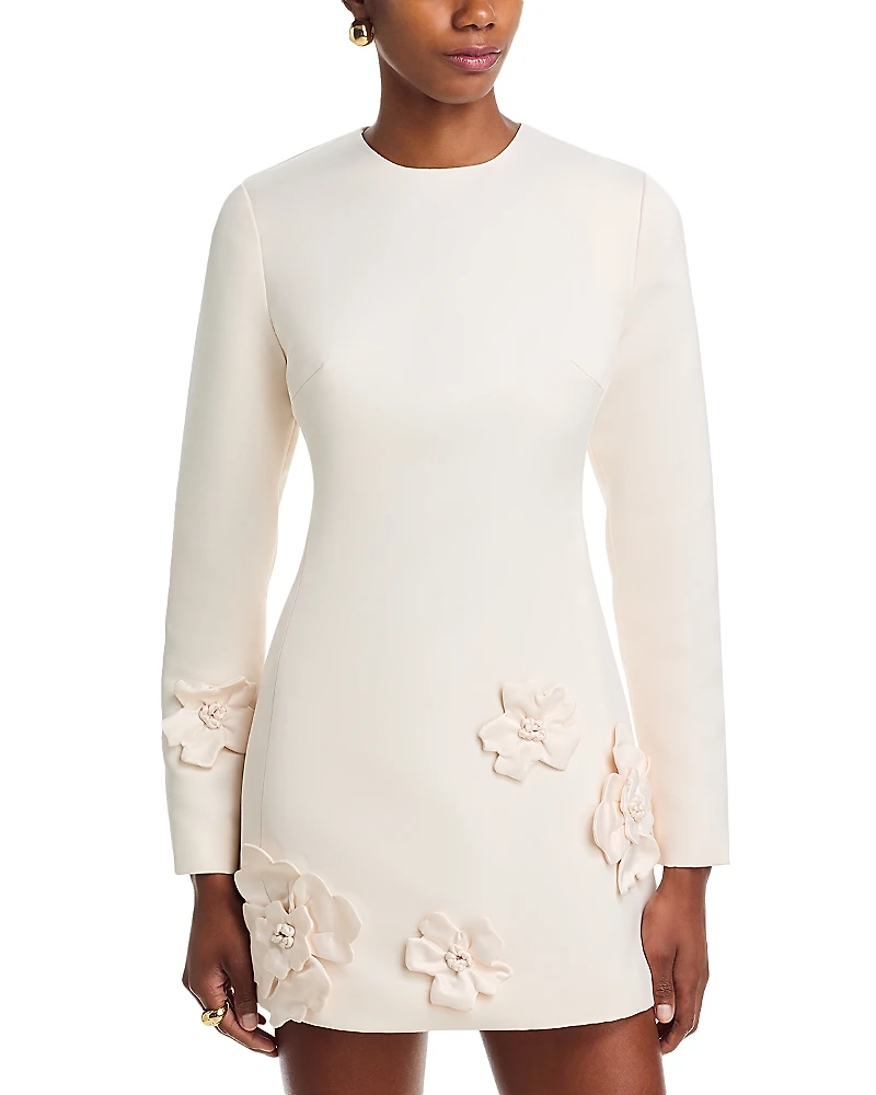 Leo Lin Aliza Long Sleeve Petal Mini Dress