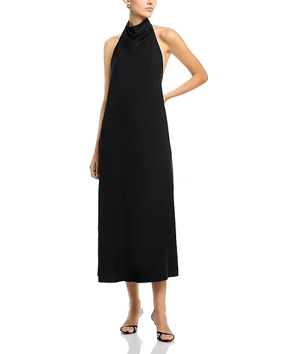 Area Stars Halter Midi Jersey Dress